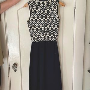 Vintage black/white sweater tank dress